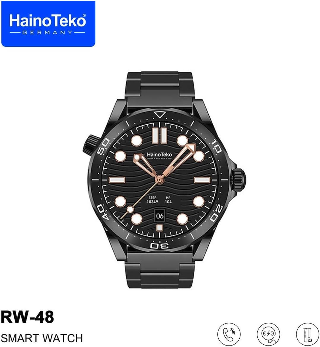 Haino Teko RW48 – Stylish AMOLED Smart Watch (3-Strap Set)