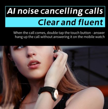 2-in-1 Hi-Fi Wireless Earphones & Men’s Smart Watch